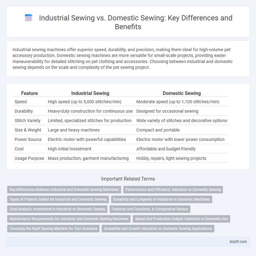 Industrial Sewing vs. Domestic Sewing: Key Differences and Benefits
