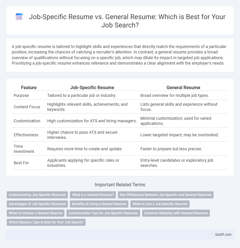 Job-Specific Resume vs. General Resume: Which is Best for Your Job Search?