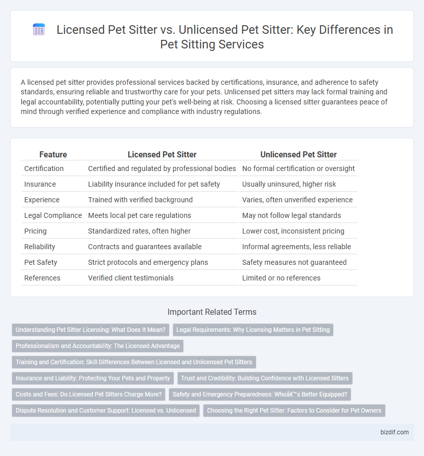 Licensed Pet Sitter vs. Unlicensed Pet Sitter: Key Differences in Pet Sitting Services