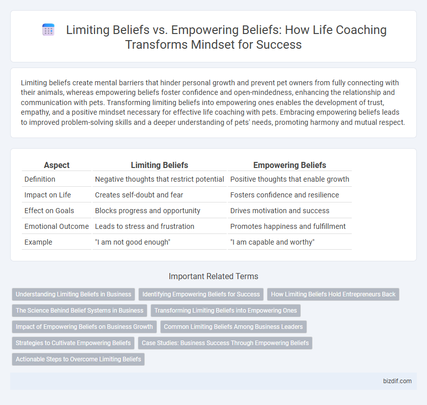 Limiting Beliefs vs. Empowering Beliefs: How Life Coaching Transforms Mindset for Success