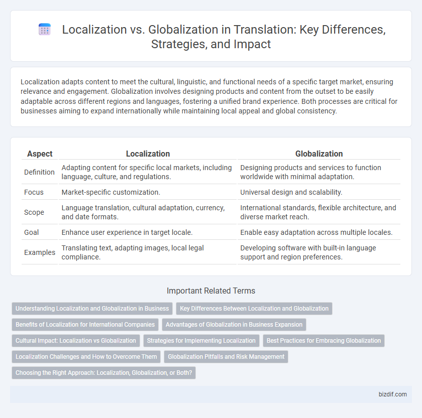 Localization vs. Globalization in Translation: Key Differences, Strategies, and Impact