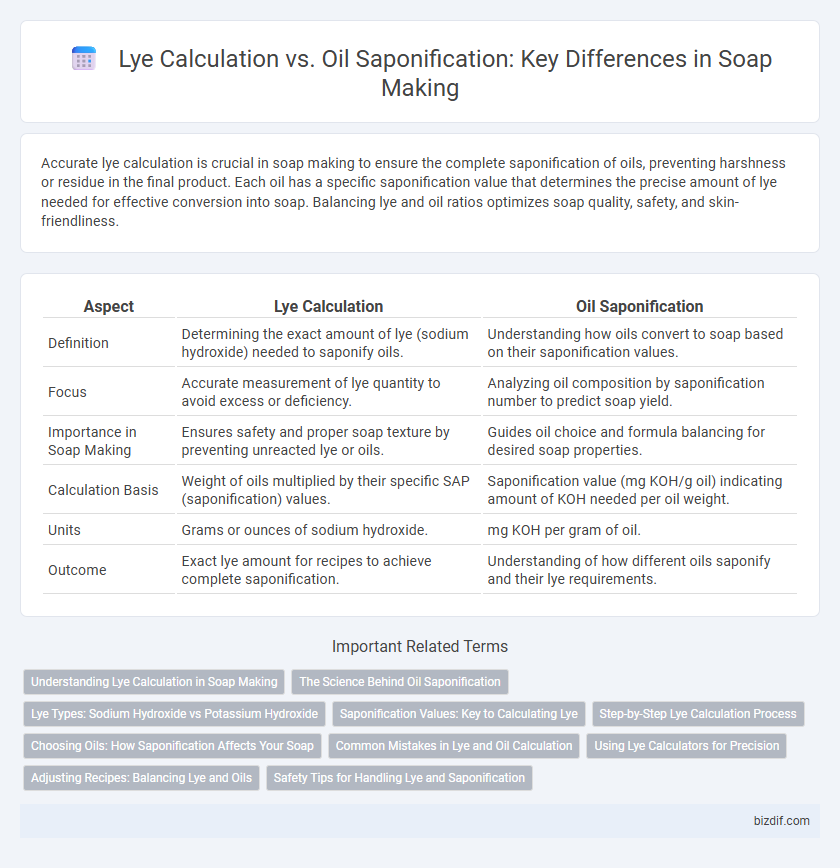 Lye Calculation vs. Oil Saponification: Key Differences in Soap Making