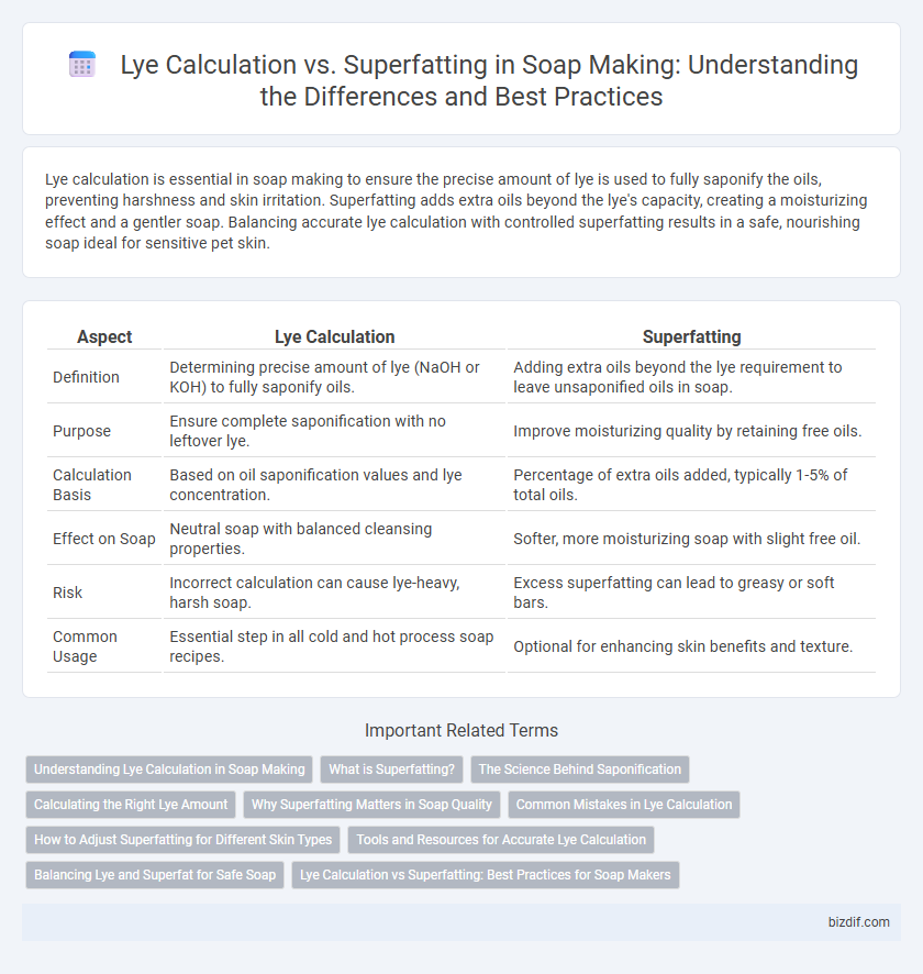 Lye Calculation vs. Superfatting in Soap Making: Understanding the Differences and Best Practices