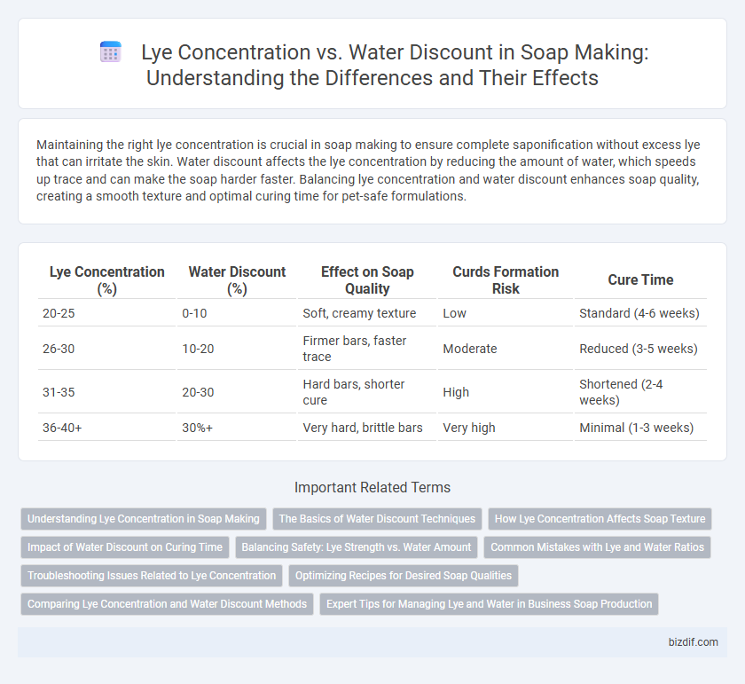 Lye Concentration vs. Water Discount in Soap Making: Understanding the Differences and Their Effects