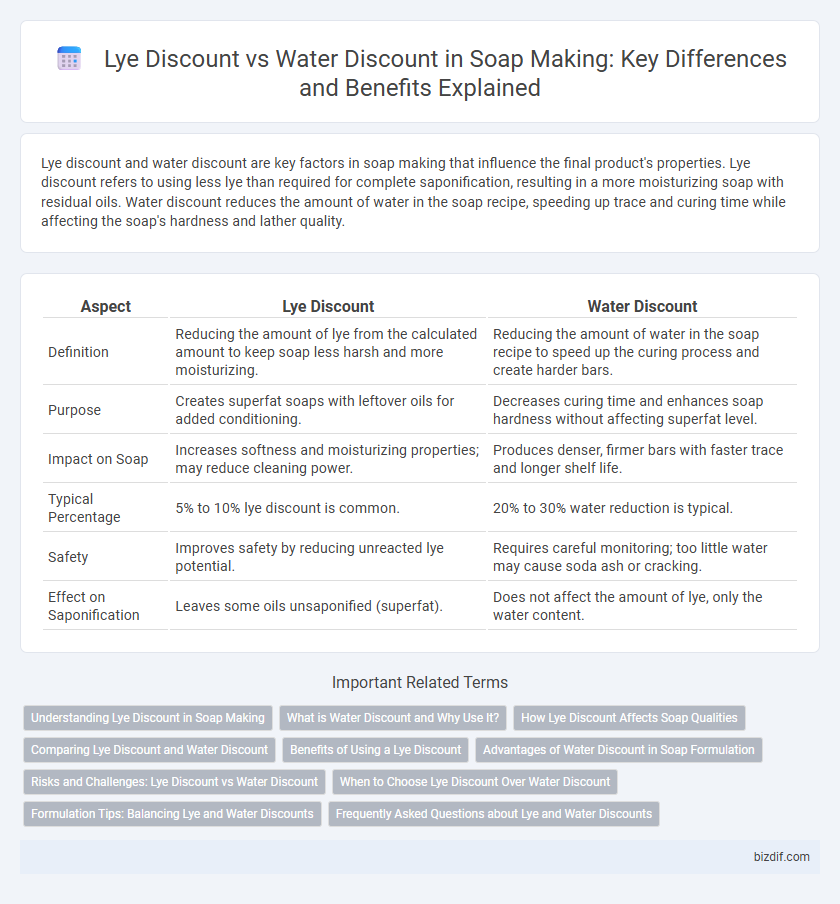 Lye Discount vs Water Discount in Soap Making: Key Differences and Benefits Explained