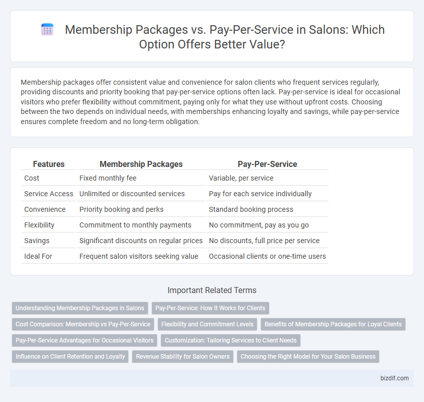 Membership Packages vs. Pay-Per-Service in Salons: Which Option Offers Better Value?