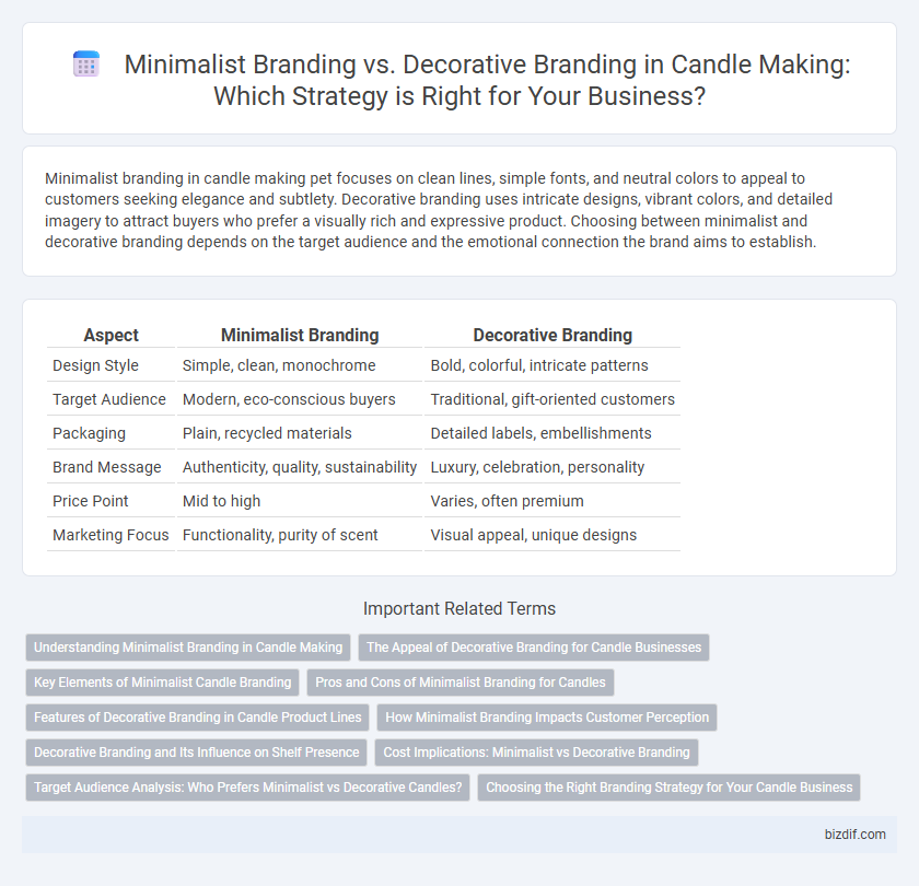 Minimalist Branding vs. Decorative Branding in Candle Making: Which Strategy is Right for Your Business?