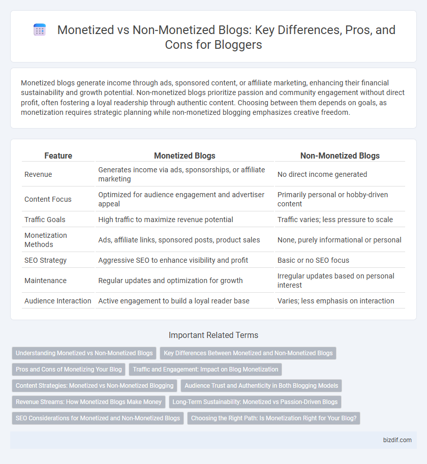 Monetized vs Non-Monetized Blogs: Key Differences, Pros, and Cons for Bloggers