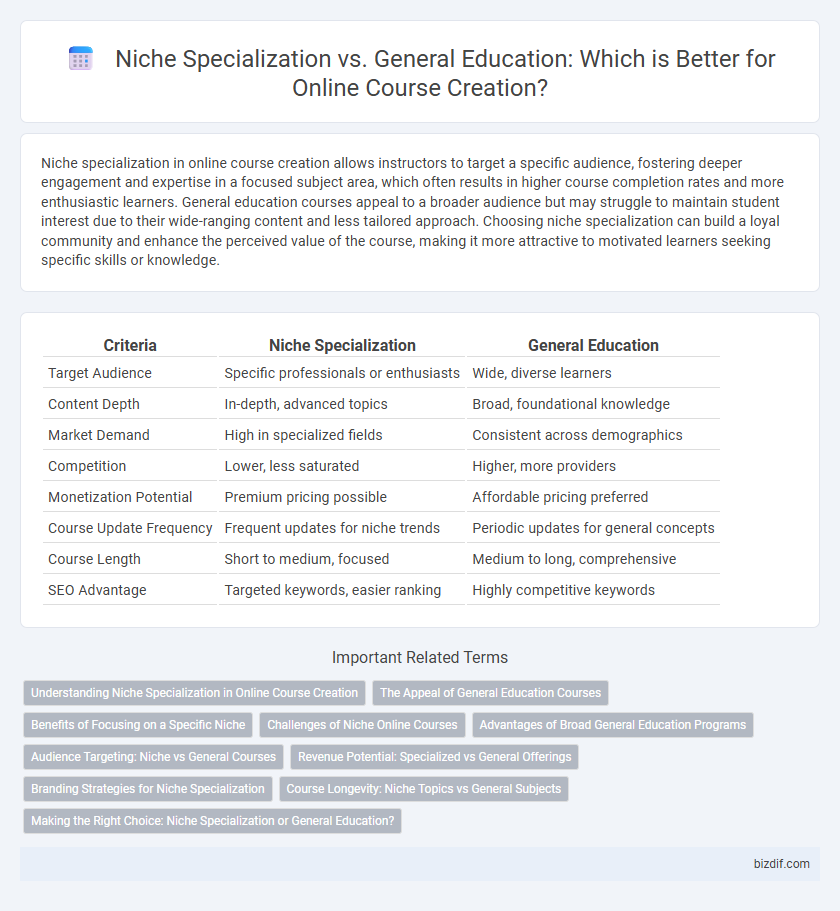 Niche Specialization vs. General Education: Which is Better for Online Course Creation?