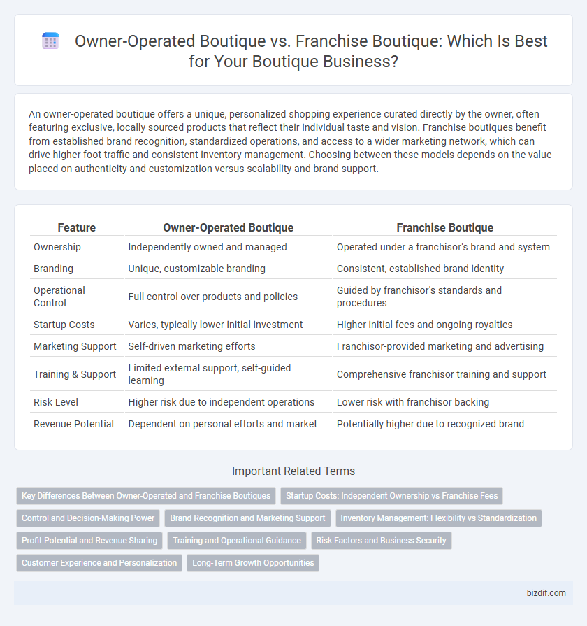 Owner-Operated Boutique vs. Franchise Boutique: Which Is Best for Your Boutique Business?