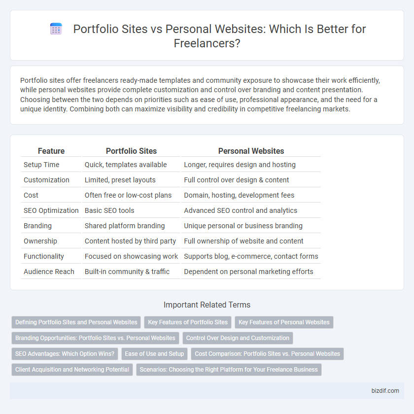 Portfolio Sites vs Personal Websites: Which Is Better for Freelancers?