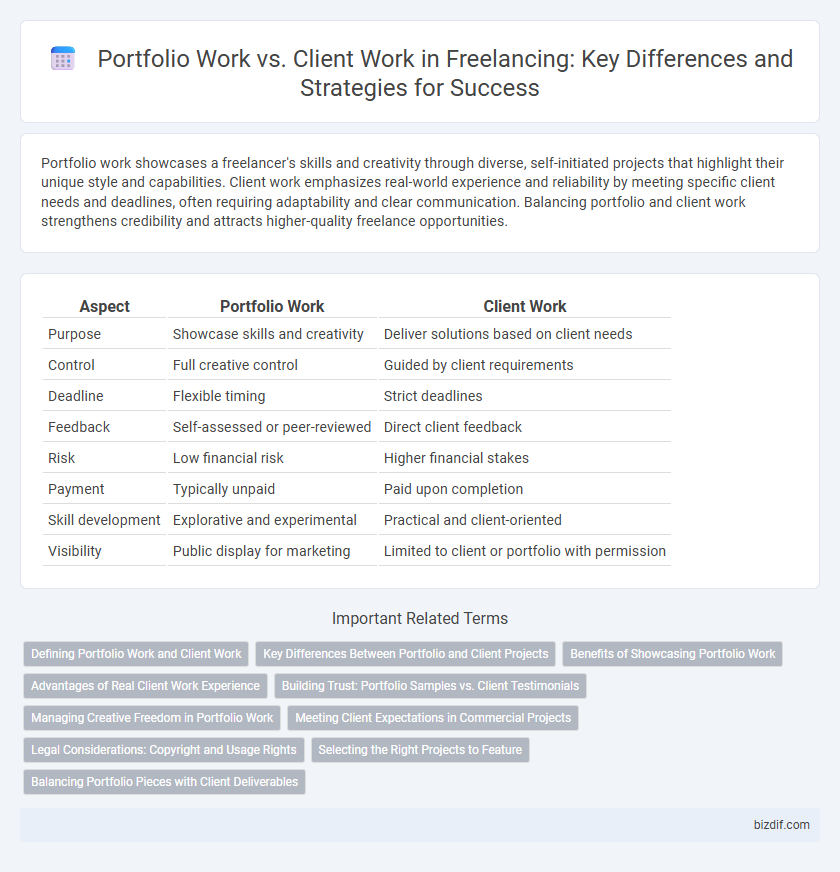 Portfolio Work vs. Client Work in Freelancing: Key Differences and Strategies for Success