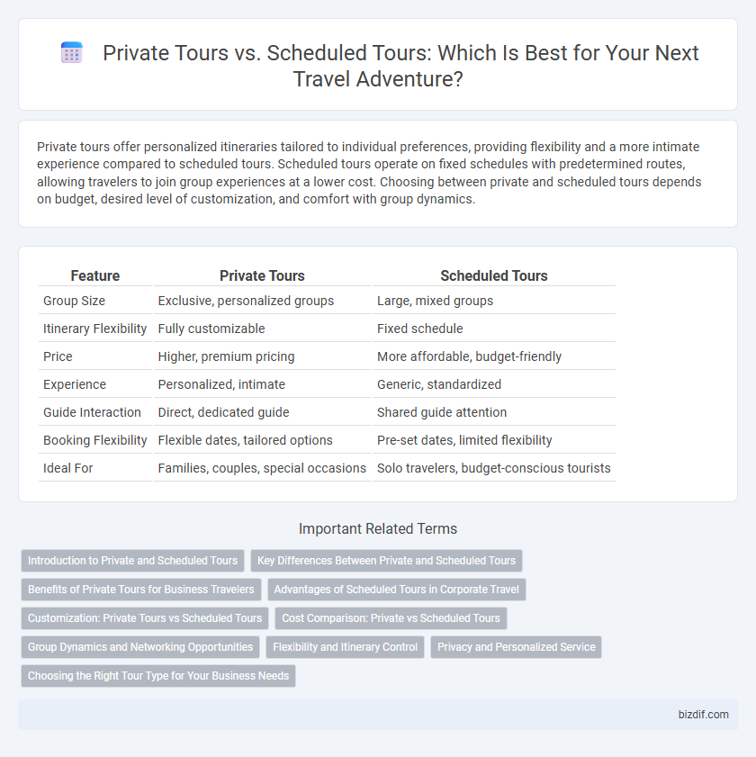 Private Tours vs. Scheduled Tours: Which Is Best for Your Next Travel Adventure?