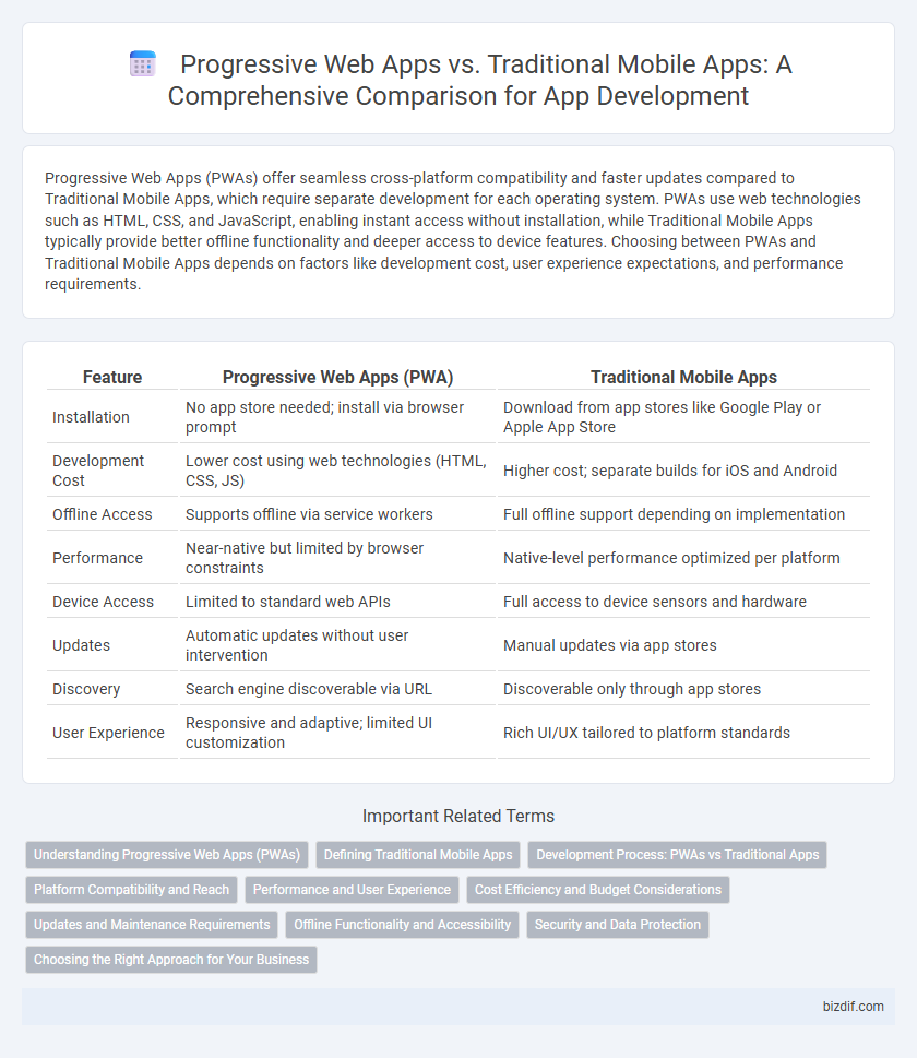 Progressive Web Apps vs. Traditional Mobile Apps: A Comprehensive Comparison for App Development