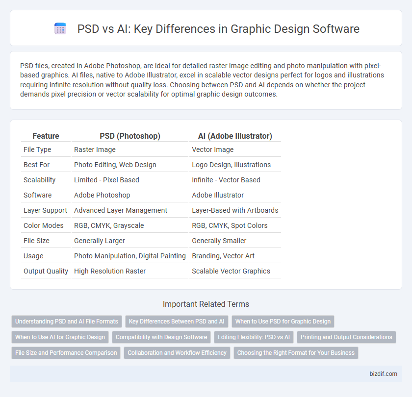 PSD vs AI: Key Differences in Graphic Design Software