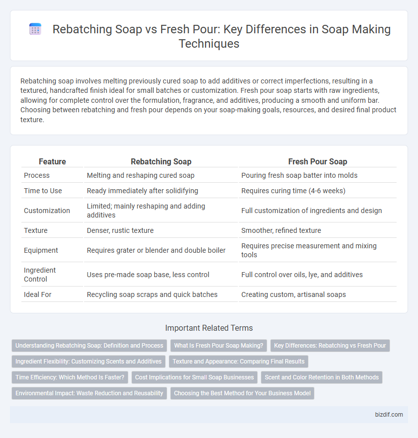 Rebatching Soap vs Fresh Pour: Key Differences in Soap Making Techniques