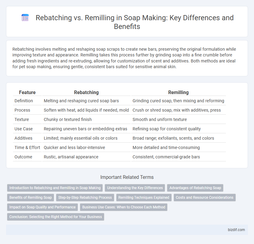 Rebatching vs. Remilling in Soap Making: Key Differences and Benefits