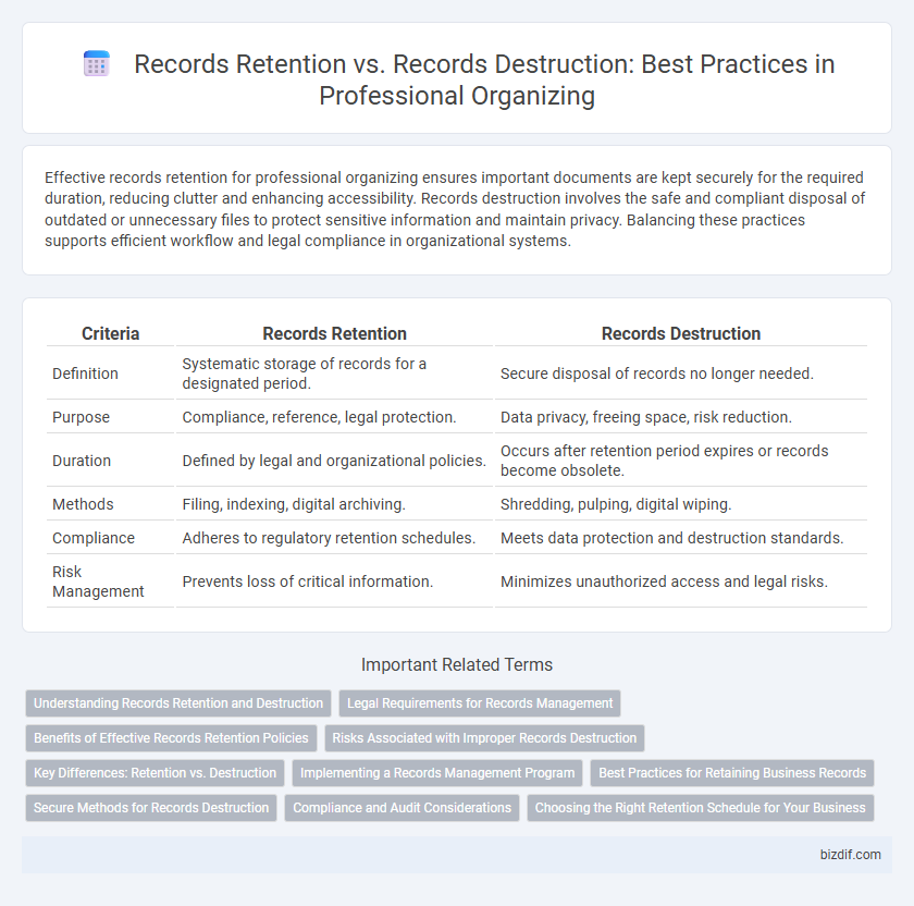 Records Retention vs. Records Destruction: Best Practices in Professional Organizing