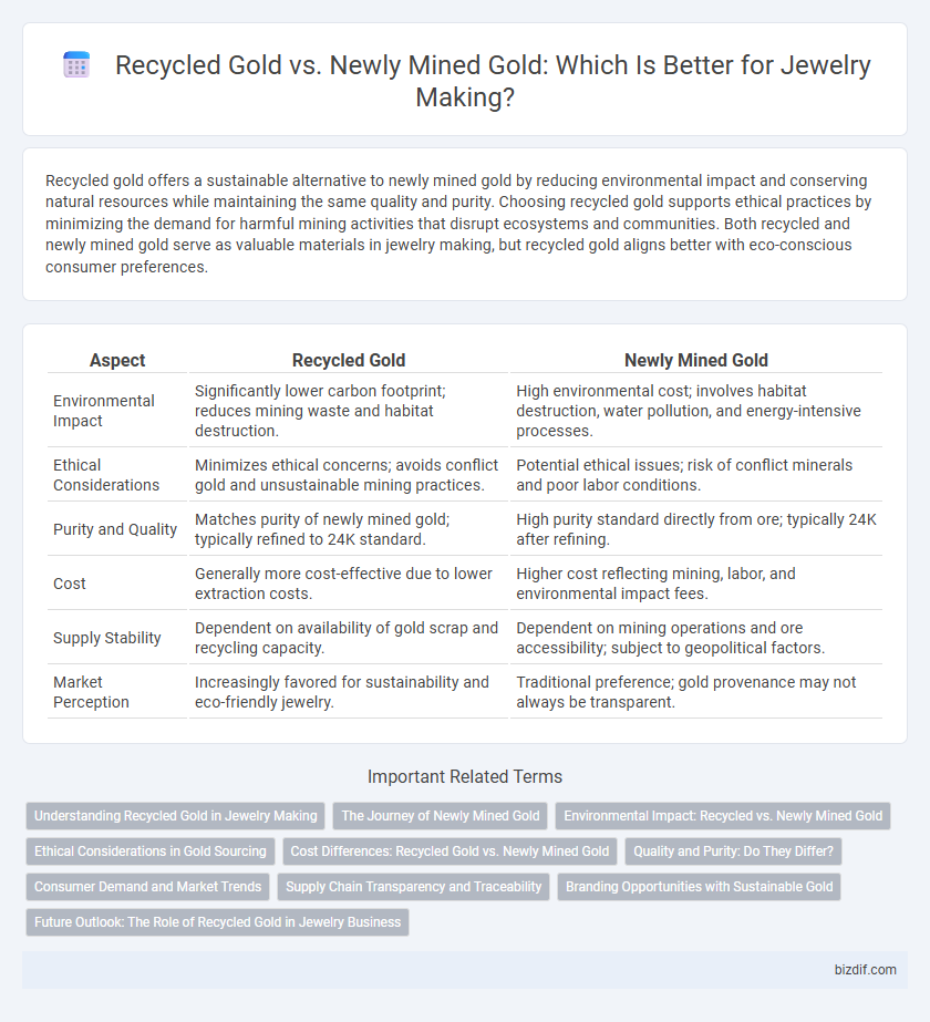 Recycled Gold vs. Newly Mined Gold: Which Is Better for Jewelry Making?