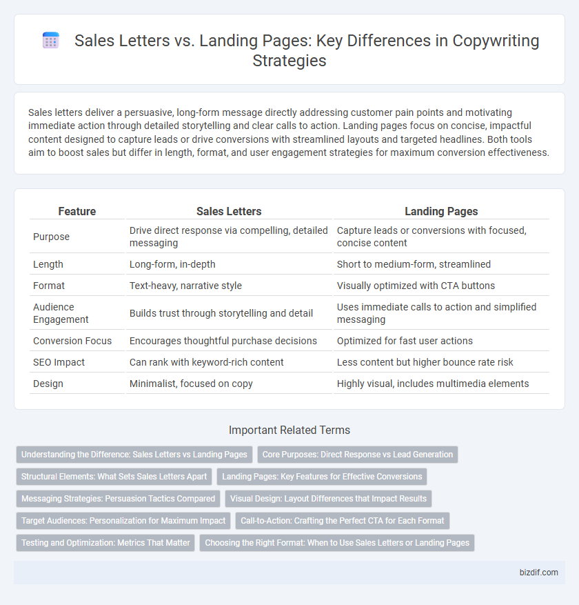 Sales Letters vs. Landing Pages: Key Differences in Copywriting Strategies