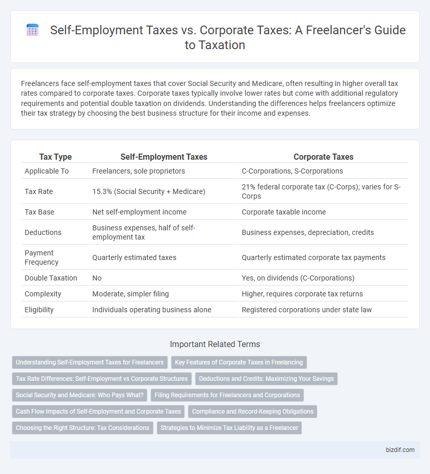 Self-Employment Taxes vs. Corporate Taxes: A Freelancer's Guide to Taxation