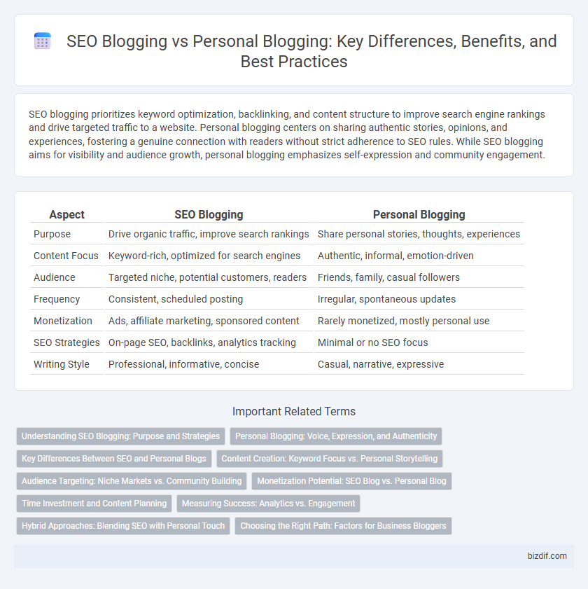SEO Blogging vs Personal Blogging: Key Differences, Benefits, and Best Practices