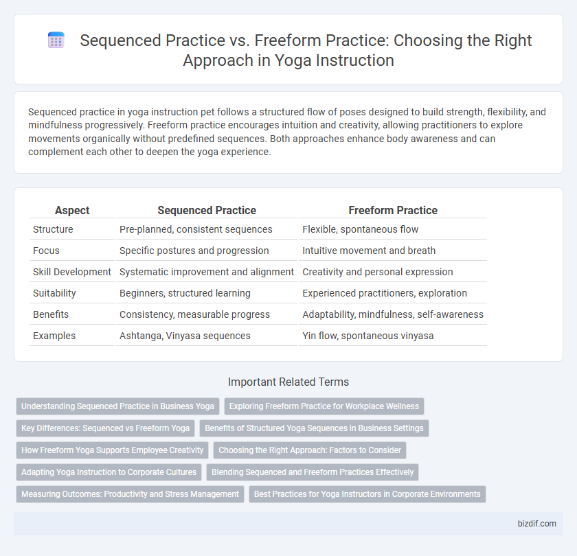 Sequenced Practice vs. Freeform Practice: Choosing the Right Approach in Yoga Instruction