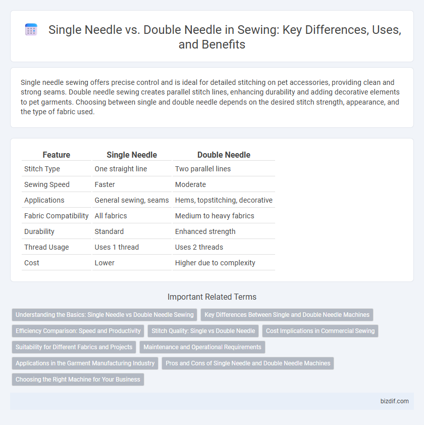 Single Needle vs. Double Needle in Sewing: Key Differences, Uses, and Benefits