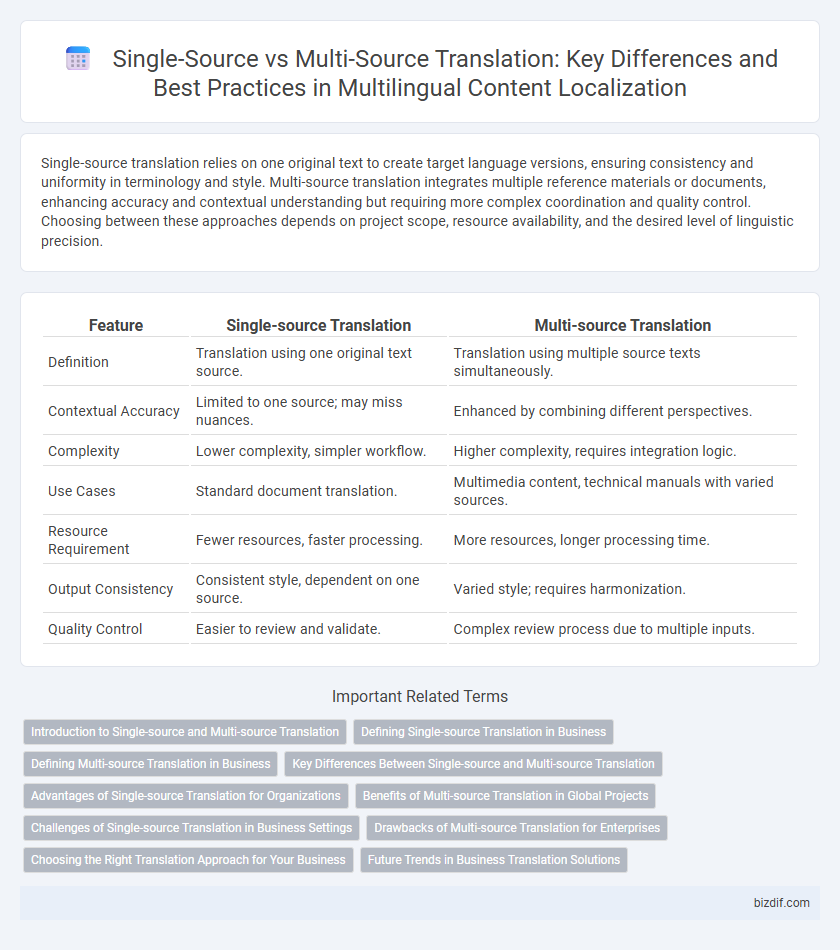 Single-Source vs Multi-Source Translation: Key Differences and Best Practices in Multilingual Content Localization
