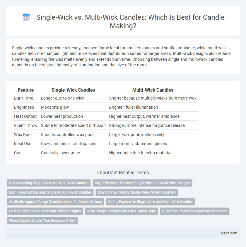 Single-Wick vs. Multi-Wick Candles: Which Is Best for Candle Making?