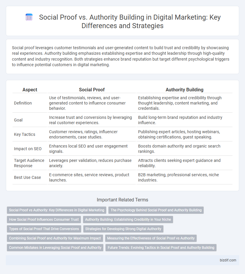 Social Proof vs. Authority Building in Digital Marketing: Key Differences and Strategies