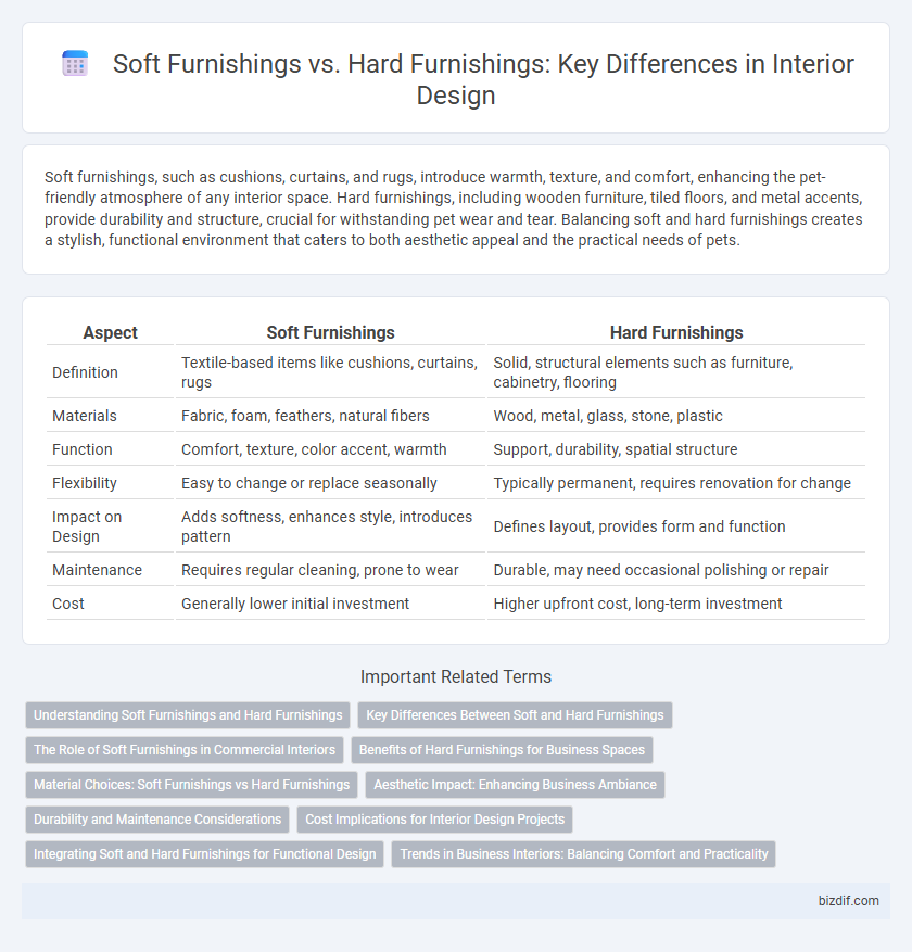 Soft Furnishings vs. Hard Furnishings: Key Differences in Interior Design