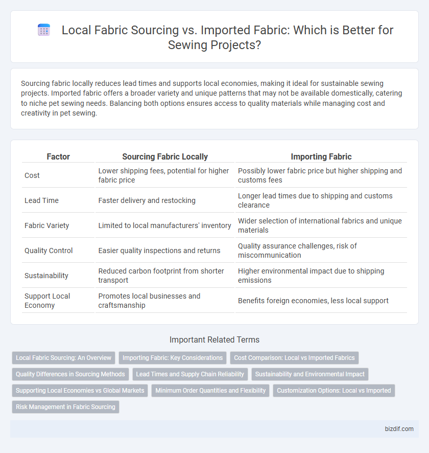 Local Fabric Sourcing vs. Imported Fabric: Which is Better for Sewing Projects?