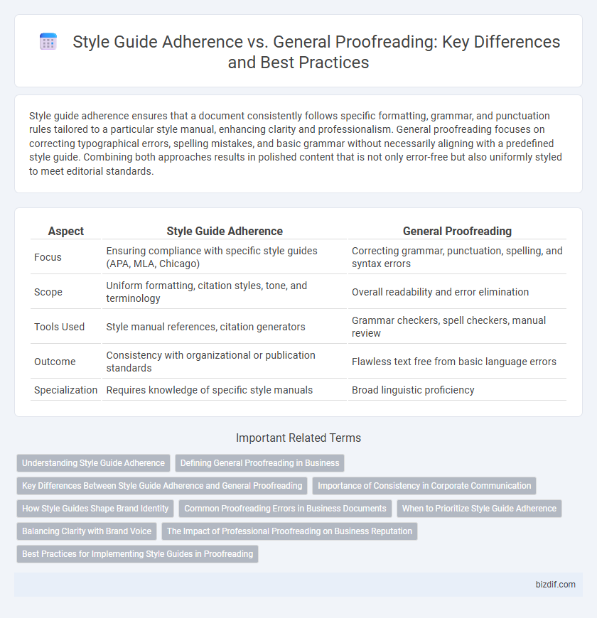 Style Guide Adherence vs. General Proofreading: Key Differences and Best Practices