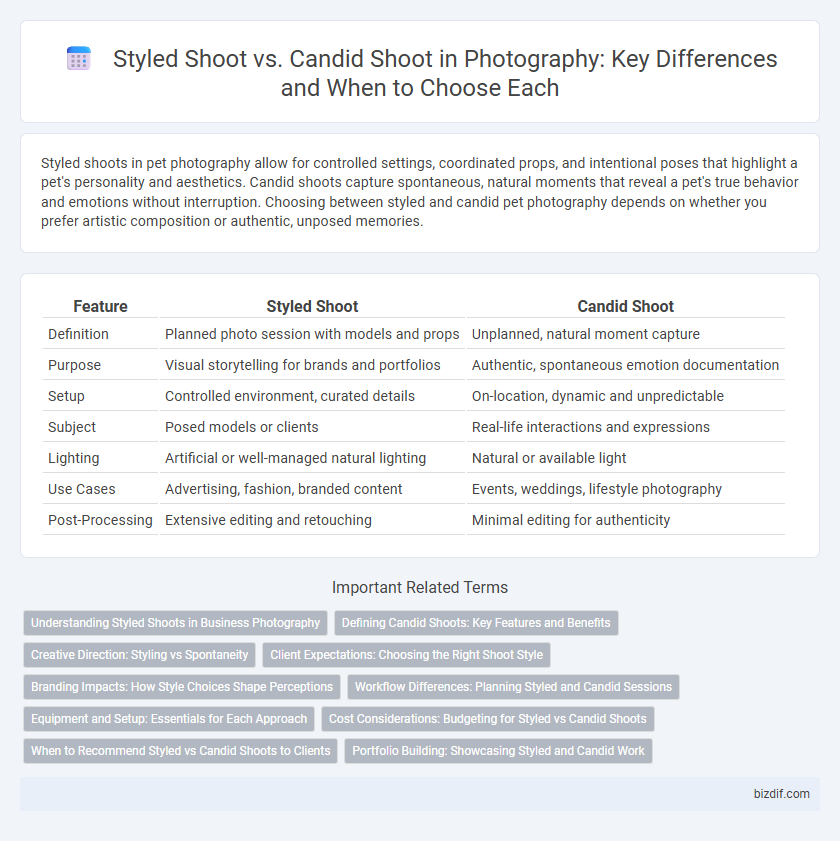 Styled Shoot vs. Candid Shoot in Photography: Key Differences and When to Choose Each