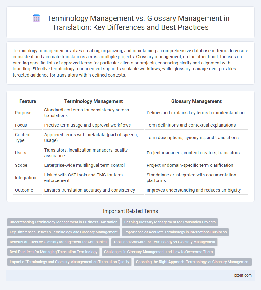 Terminology Management vs. Glossary Management in Translation: Key Differences and Best Practices
