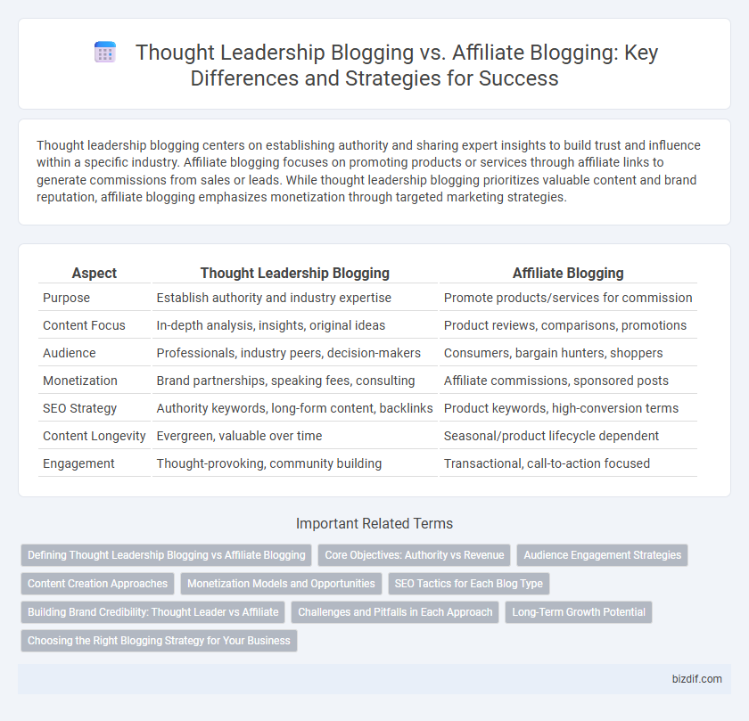 Thought Leadership Blogging vs. Affiliate Blogging: Key Differences and Strategies for Success