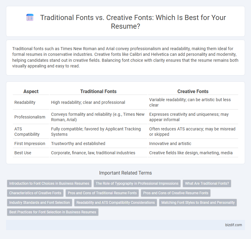 Traditional Fonts vs. Creative Fonts: Which Is Best for Your Resume?