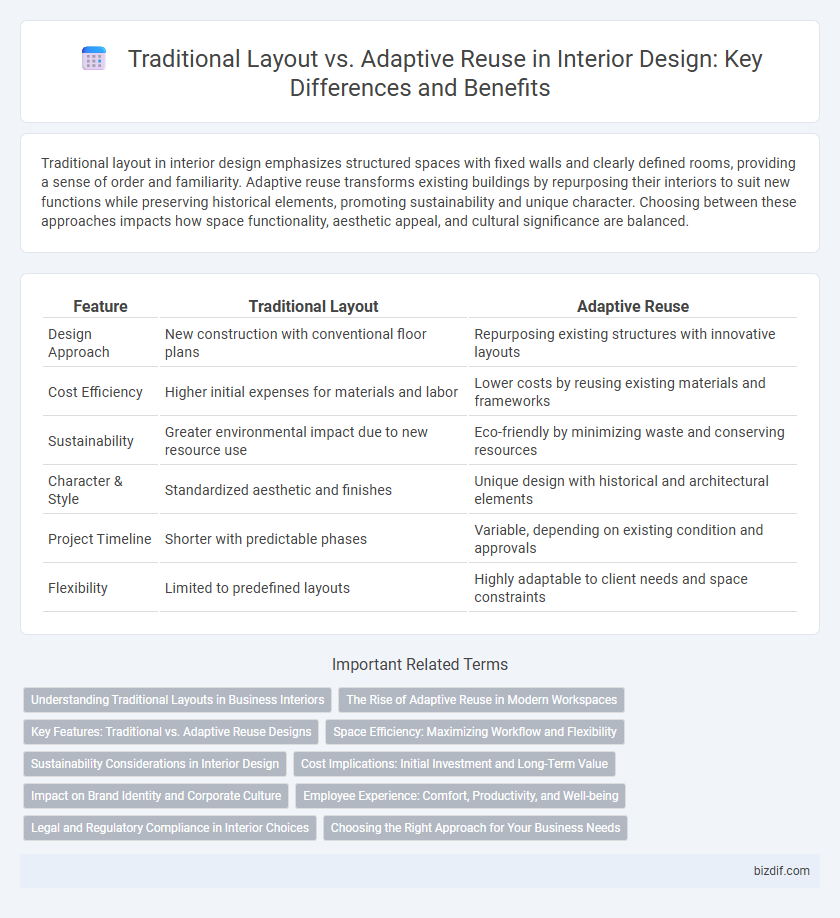 Traditional Layout vs. Adaptive Reuse in Interior Design: Key Differences and Benefits