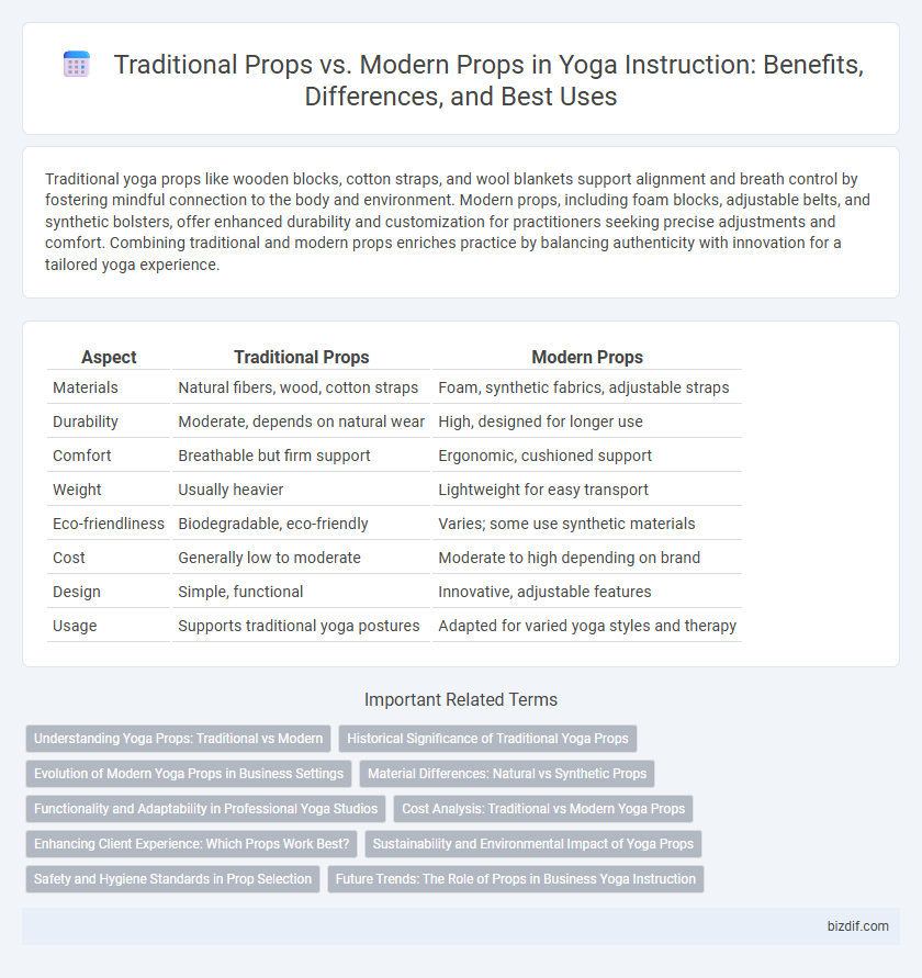 Traditional Props vs. Modern Props in Yoga Instruction: Benefits, Differences, and Best Uses