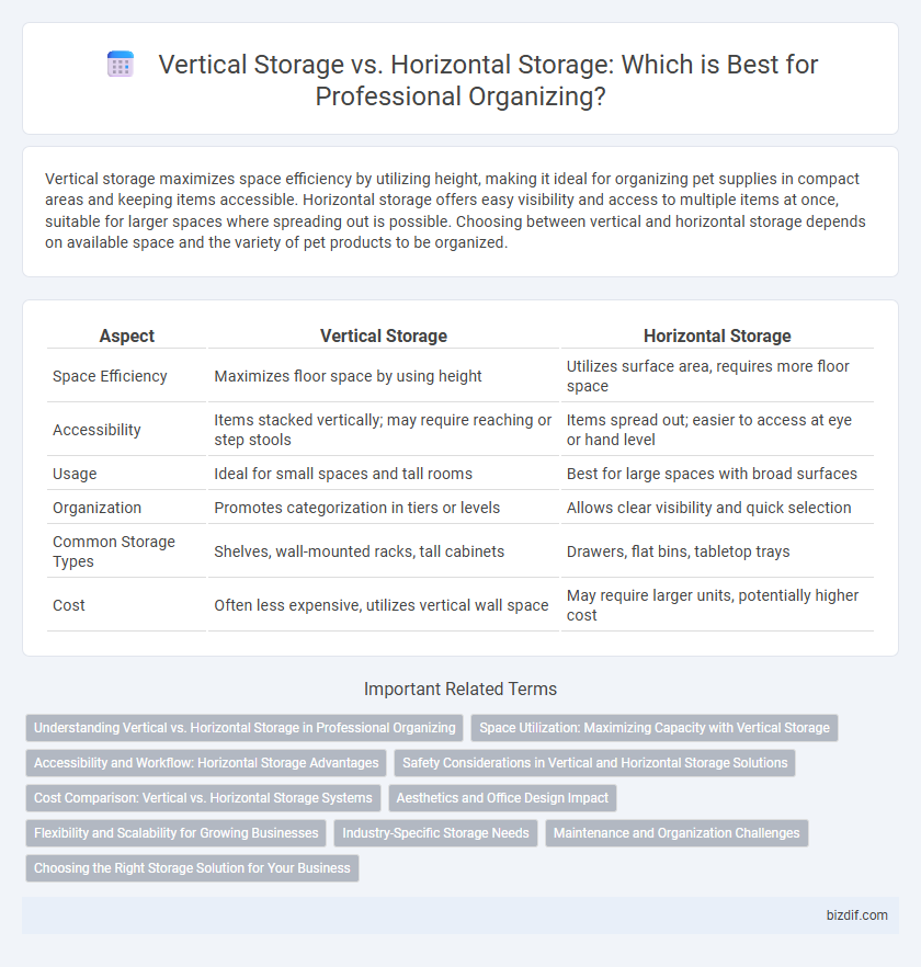 Vertical Storage vs. Horizontal Storage: Which is Best for Professional Organizing?