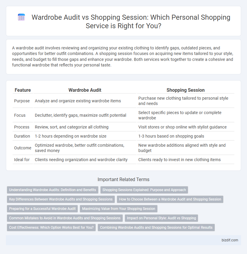 Wardrobe Audit vs Shopping Session: Which Personal Shopping Service is Right for You?