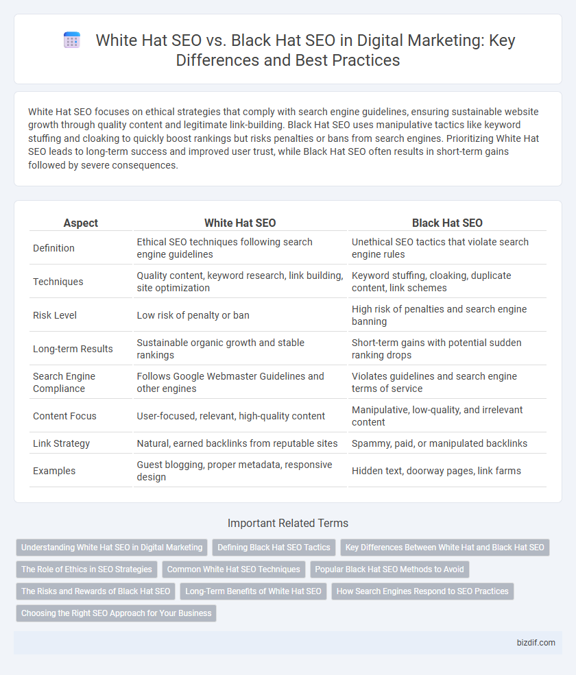 White Hat SEO vs. Black Hat SEO in Digital Marketing: Key Differences and Best Practices