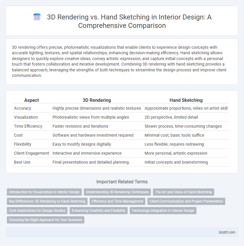 3D Rendering vs. Hand Sketching in Interior Design: A Comprehensive Comparison