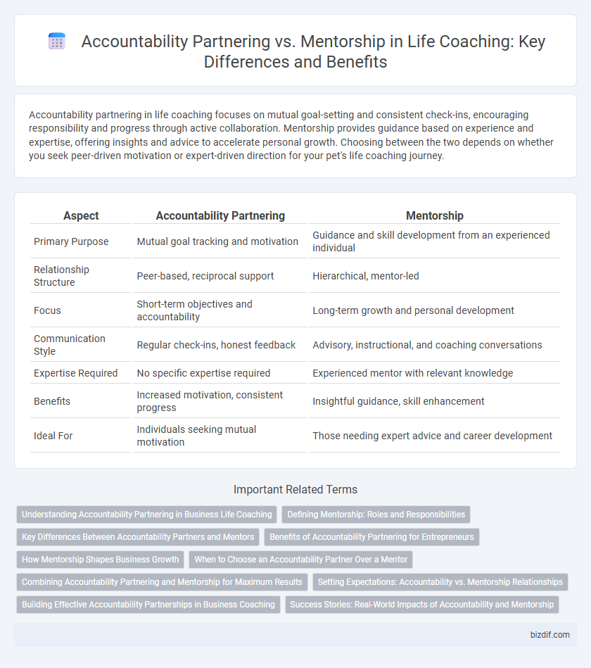 Accountability Partnering vs. Mentorship in Life Coaching: Key Differences and Benefits
