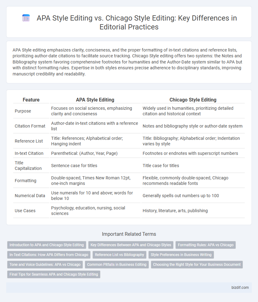 APA Style Editing vs. Chicago Style Editing: Key Differences in Editorial Practices
