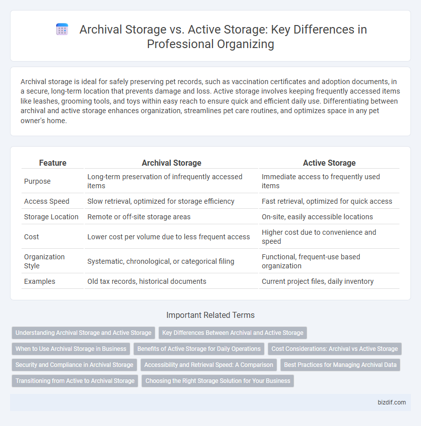 Archival Storage vs. Active Storage: Key Differences in Professional Organizing
