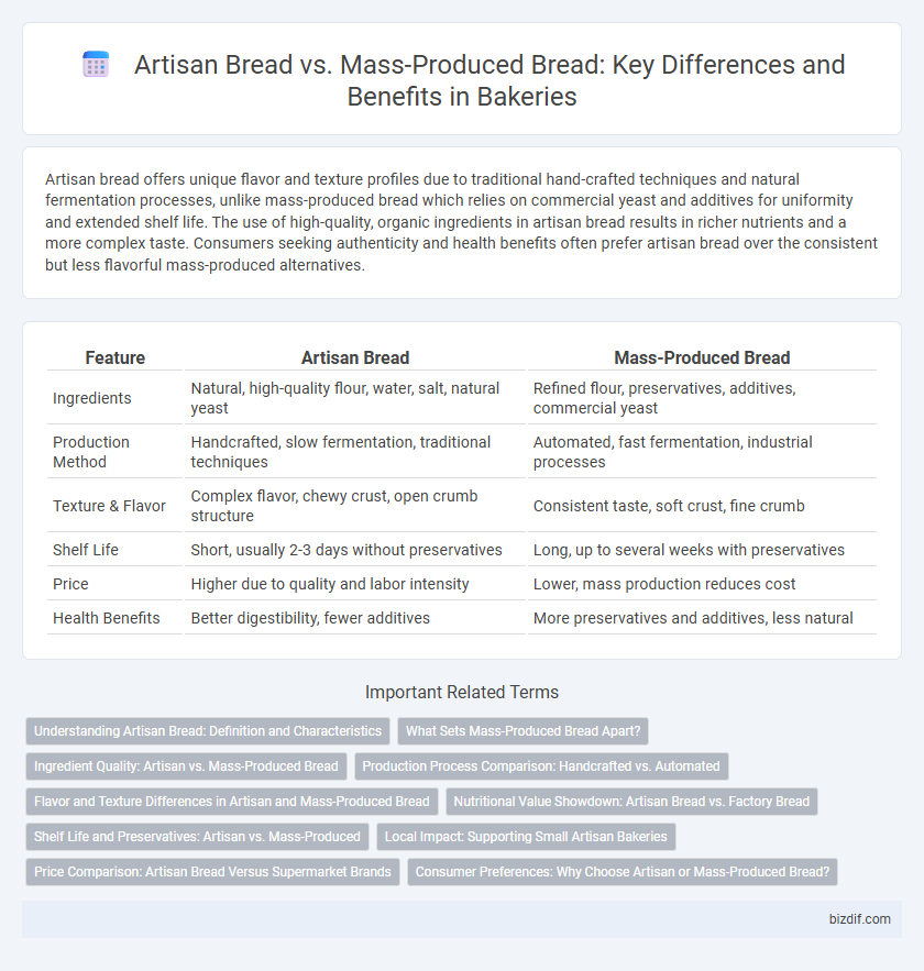 Artisan Bread vs. Mass-Produced Bread: Key Differences and Benefits in Bakeries