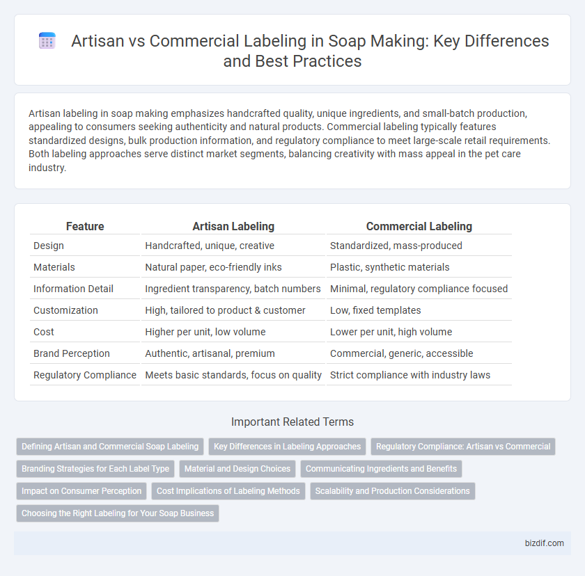 Artisan vs Commercial Labeling in Soap Making: Key Differences and Best Practices
