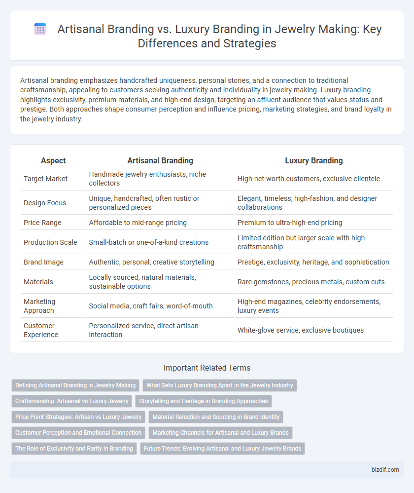 Artisanal Branding vs. Luxury Branding in Jewelry Making: Key Differences and Strategies